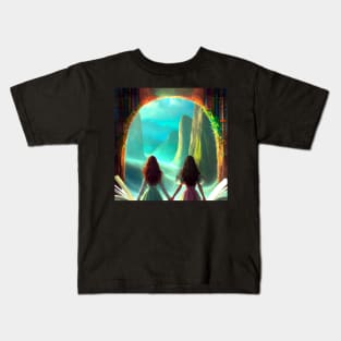 Let's escape into our fantasy world Kids T-Shirt